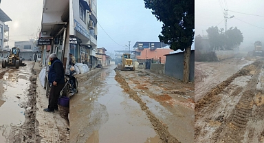 KUMLU'DA YOL ÇALIŞMALARI SÜRÜYOR