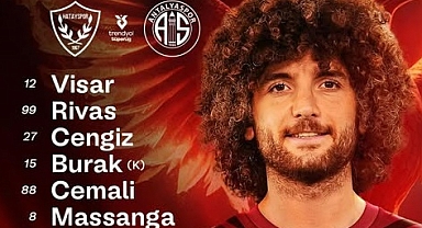 HATAYSPOR’UN İLK 11’İ BELLİ OLDU