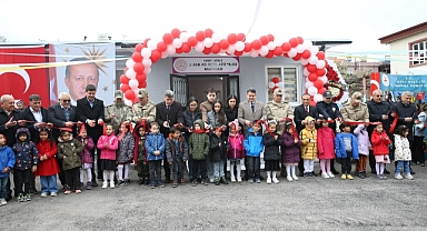 Kalp krizinden yaşamını yitiren astsubay adına yaptırılan anaokulu açıldı