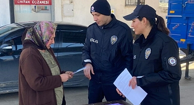 Polis ekipleri dolandırıcılık olaylarına karşı bilgilendirme yaptı