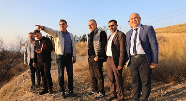 BAŞKAN ÇİNÇİN YENİ TESİS ALANINI İNCELEDİ