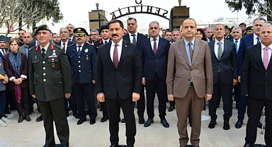 HATAY’DA ÇANAKKALE ZAFERİ’NİN 110'UNCU YILINDA ÇELENK SUNULDU