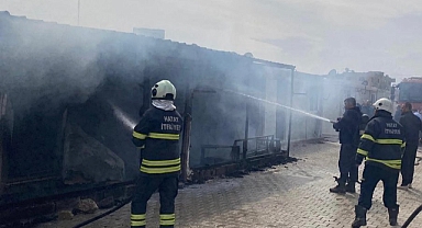 Mavi Hilal Konteyner Kent’te Yangın Paniği