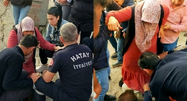 Hatay'da ayağı mazgala sıkışan kişiyi itfaiye ekibi kurtardı
