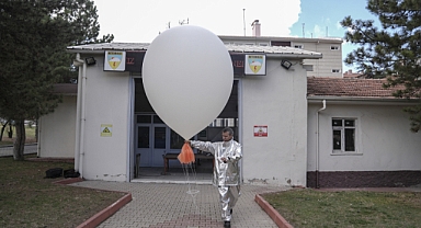 METEOROLOJİ BALONU UÇUŞA KATKI SAĞLIYOR