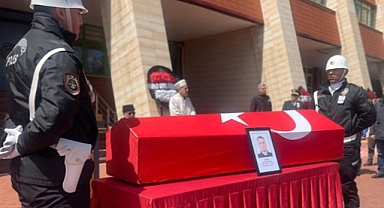 Trafik kazasında hayatını kaybeden komiser Akkoyun için tören düzenlendi