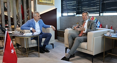 BAŞKAN ÖNTÜRK BÜYÜKELÇİ WİJNANDS’I AĞIRLADI