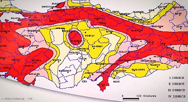 DEPREM TEHLİKE HARİTASI AÇIKLANDI