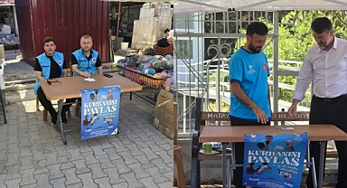 HATAY’DA KURBAN BAĞIŞ STANDI AÇILDI