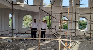 İl Müftüsü Topçu’dan Camii İnşaatına Yerinde Ziyaret