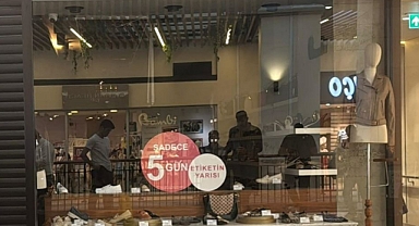 Mağazanın tavanının çökmesi sonucu biri çocuk 2 kişi yaralandı