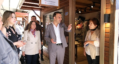 ÖZGÜN KÜLTÜR ÇARŞISI'NI ZİYARET ETTİ