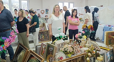 Samandağ'da Halk Eğitimi Merkezinin Yılsonu Sergisi Açıldı