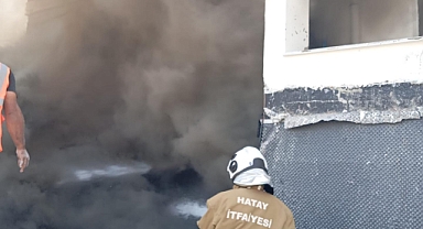 Serinyol Mahallesi’nde İnşaat Sahasında Yangın Paniği