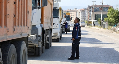 ZABITA’DAN İŞ MAKİNELERİNE YAKIN TAKİP