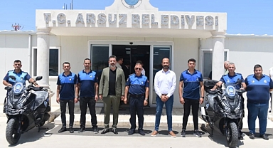 Arsuz’da Motorize Zabıta Ekipleri Göreve Başladı