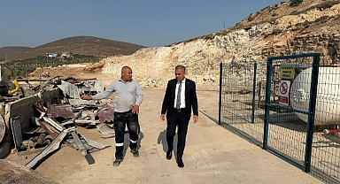 BAŞKAN ÇELİK MADEN OCAĞINI İNCELEDİ