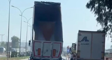 Damperi Açık Unutan Kamyon Şoförü Yürekleri Ağza Getirdi