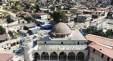 Habib-i Neccar Camii'nde ihya çalışmaları hızla sürüyor