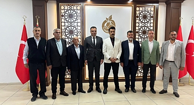 HESOB Başkanı Yılmaz ve Oda Başkanlarından Kaymakam Sert’e Veda Ziyareti