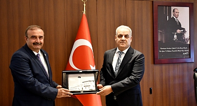 Uyuşmazlık Mahkemesi Başkanı Rıdvan Güleç'ten Başsavcı Çelikkol'a ziyaret