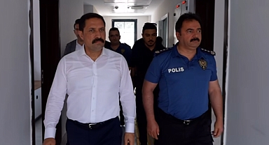Vali Masatlı,  Polis Merkezi Binasını İnceledi