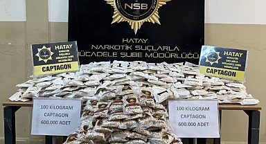 600 Bin Adet Captagon Hap Ele Geçirildi
