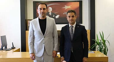 Başkan Özgün'den Kaymakamı Murat'a Hayırlı Olsun Ziyareti