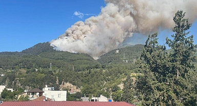 Çökek Yaylası’nda Ormanlık Alanda Yangın Çıktı