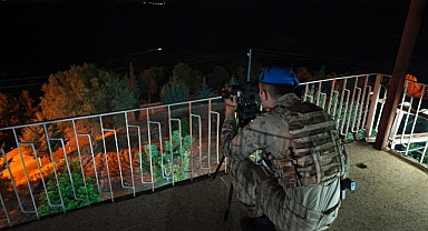 Hatay’da ormancılar ve askerler termal kamera ile yeşil vatan nöbetinde