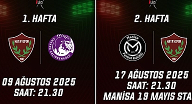 Hatayspor’un ilk 2 Haftalık Programı Belli Oldu