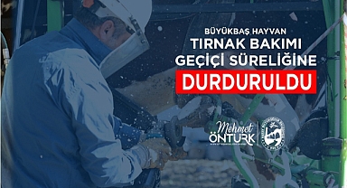 HBB, Büyükbaş Hayvan Tırnak Bakım Hizmetini Geçici Olarak Durdurdu