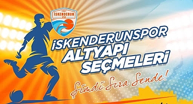 İskenderunspor Akademisi Altyapı Seçmeleri Başlıyor