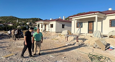 Kaymakam Yazıcı, Kalıcı Deprem Konutlarında İncelemelerde Bulundu