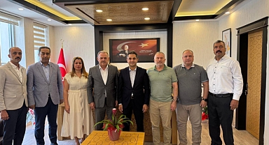 Memur-Sen'den Kaymakam Oğuz Cem Murat'a Hayırlı Olsun Ziyareti