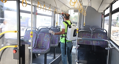 Otobüsler Günlük Dezenfekte Ediliyor