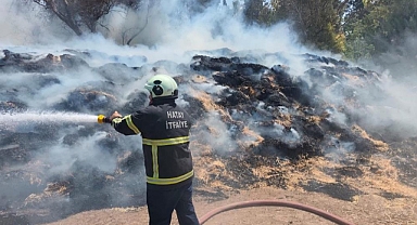Saman Balyaları Alevlere Teslim Oldu