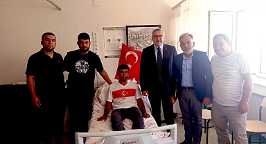 YAYMAN GATA’DA TEDAVİ GÖREN GAZİLERİ ZİYARET ETTİ