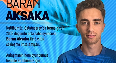 1967 İskenderunspor, Baran Aksaka ile 2 Yıllık Sözleşme İmzaladı