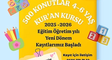 Antakya'da 4-6 Yaş Kur'an Kursu Kayıtları Başladı