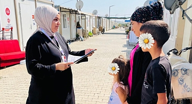 Ardıçlı Konteyner Kent’te Sağlık Eğitimi Düzenlendi