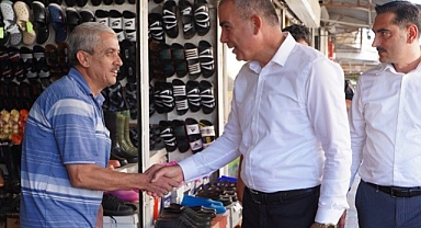BAŞKAN ÇELİK’TEN ESNAF ZİYARETİ