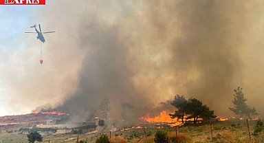 ÇANAKKALE 2 GÜNDÜR ALEVLERLE BOĞUŞUYOR!