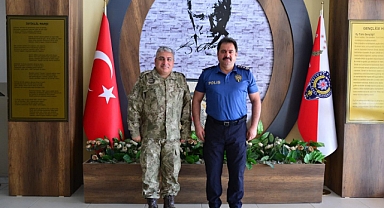 Emniyet Müdürü Gökce, Albay Ertuğrul Bilmiş’i Makamında Ağırladı