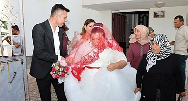 Engelli bireyin gelinlik giyme hayali gerçek oldu