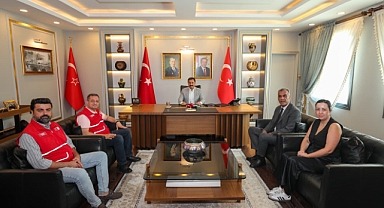 Hatay Valisi Masatlı, Kızılay Heyetini Ağırladı
