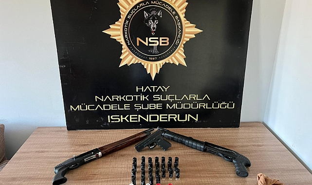 İskenderun’da Uyuşturucu ve Silah Operasyonu