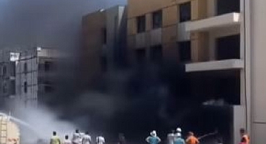 Karaali TOKİ İnşaatında Yangın Kontrol Altına Alındı