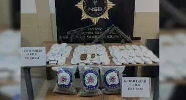 Kilolarca Esrar ve Silah Ele Geçirildi