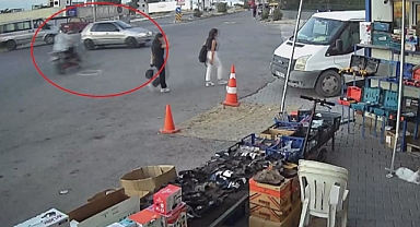 Motosiklet Otomobile Ok Gibi Saplandı